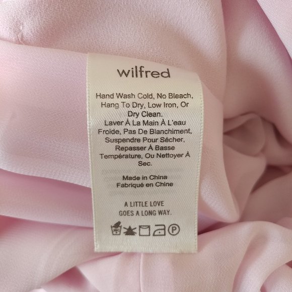 Aritzia Wilfred Melodie Jumpsuit V-Neck Wide Leg Blush Pink - Picture 15 of 16